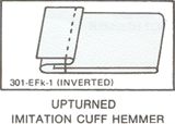 Upturned Imitation Cuff Hemmer
